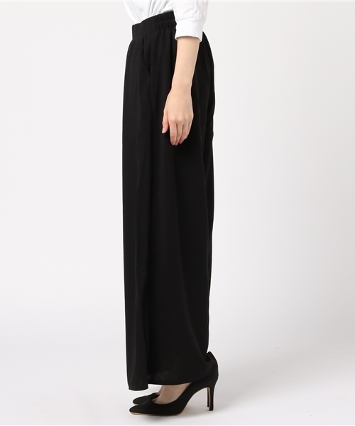 Re:EDIT(リエディ)の「薄手ポンチフロントタックワイドパンツ(その他パンツ・レディース・ブラック/ブラウン/レッド/ブルーグリーン/パープル/ネイビー/グリーン・MEDIUM/LARGE)」の9枚目の写真