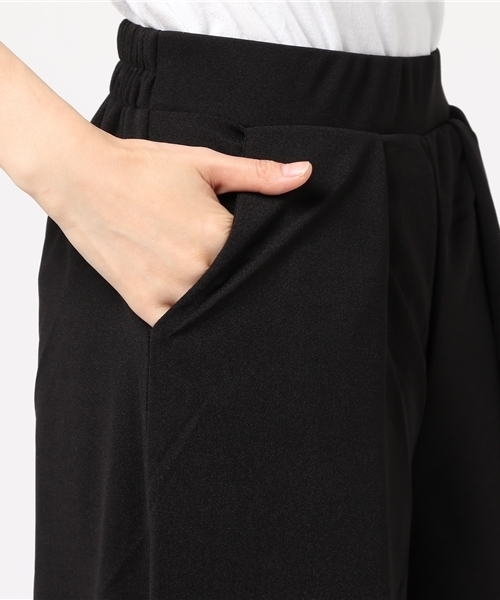 Re:EDIT(リエディ)の「薄手ポンチフロントタックワイドパンツ(その他パンツ・レディース・ブラック/ブラウン/レッド/ブルーグリーン/パープル/ネイビー/グリーン・MEDIUM/LARGE)」の13枚目の写真