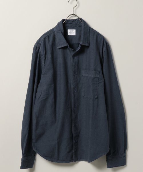 SAVE KHAKI UNITED(セーブカーキユナイテッド)の「HOMEWORK Denim Overshirt #(シャツ/ブラウス・メンズ・ダークブルー・LARGE/MEDIUM/SMALL/X-SMALL)」の1枚目の写真