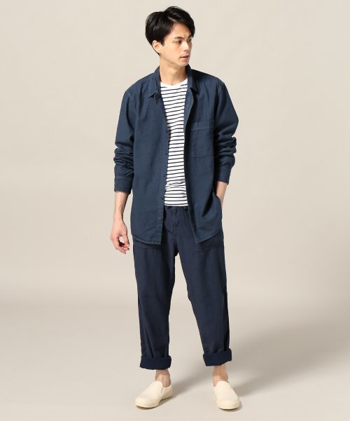 SAVE KHAKI UNITED(セーブカーキユナイテッド)の「HOMEWORK Denim Overshirt #(シャツ/ブラウス・メンズ・ダークブルー・LARGE/MEDIUM/SMALL/X-SMALL)」の10枚目の写真