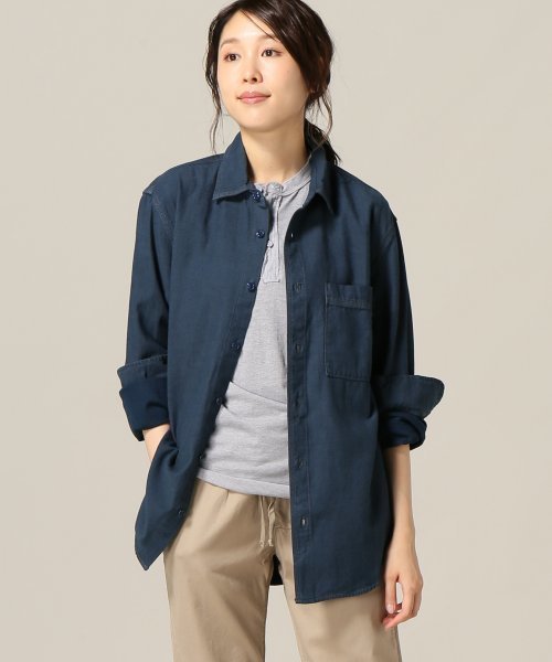 SAVE KHAKI UNITED(セーブカーキユナイテッド)の「HOMEWORK Denim Overshirt #(シャツ/ブラウス・メンズ・ダークブルー・LARGE/MEDIUM/SMALL/X-SMALL)」の11枚目の写真