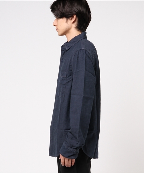 SAVE KHAKI UNITED(セーブカーキユナイテッド)の「HOMEWORK Denim Overshirt #(シャツ/ブラウス・メンズ・ダークブルー・LARGE/MEDIUM/SMALL/X-SMALL)」の2枚目の写真