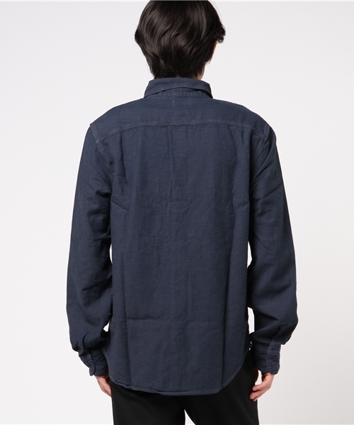 SAVE KHAKI UNITED(セーブカーキユナイテッド)の「HOMEWORK Denim Overshirt #(シャツ/ブラウス・メンズ・ダークブルー・LARGE/MEDIUM/SMALL/X-SMALL)」の3枚目の写真