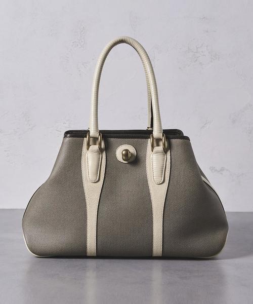 TOFF&LOADSTONE（トフアンドロードストーン）の「＜TOFF&LOADSTONE（トフアンドロードストーン）＞ 4261 キャンバス バッグ（トートバッグ・レディース・ブラック/グレー・FREE）」の2枚目の写真