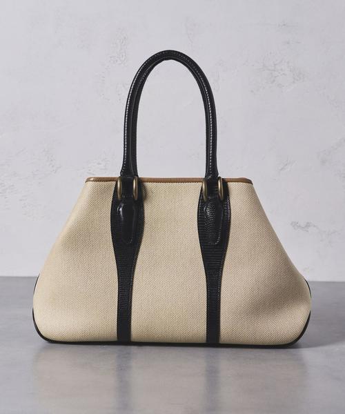 TOFF&LOADSTONE（トフアンドロードストーン）の「＜TOFF&LOADSTONE（トフアンドロードストーン）＞ 4261 キャンバス バッグ（トートバッグ・レディース・ブラック/グレー・FREE）」の5枚目の写真
