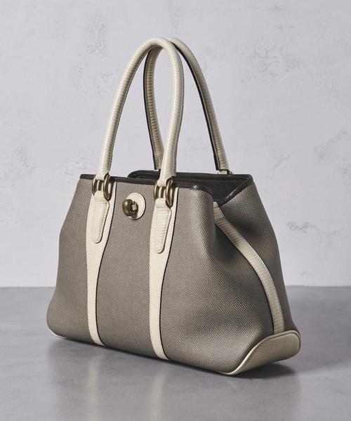 TOFF&LOADSTONE（トフアンドロードストーン）の「＜TOFF&LOADSTONE（トフアンドロードストーン）＞ 4261 キャンバス バッグ（トートバッグ・レディース・ブラック/グレー・FREE）」の12枚目の写真