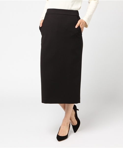 RIVE DROITE（リヴドロワ）の「ダブルクロスロングタイトスカート（スカート・レディース・ブラック/ベージュ/レッド・38/36）」の16枚目の写真