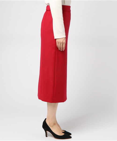 RIVE DROITE（リヴドロワ）の「ダブルクロスロングタイトスカート（スカート・レディース・ブラック/ベージュ/レッド・38/36）」の5枚目の写真