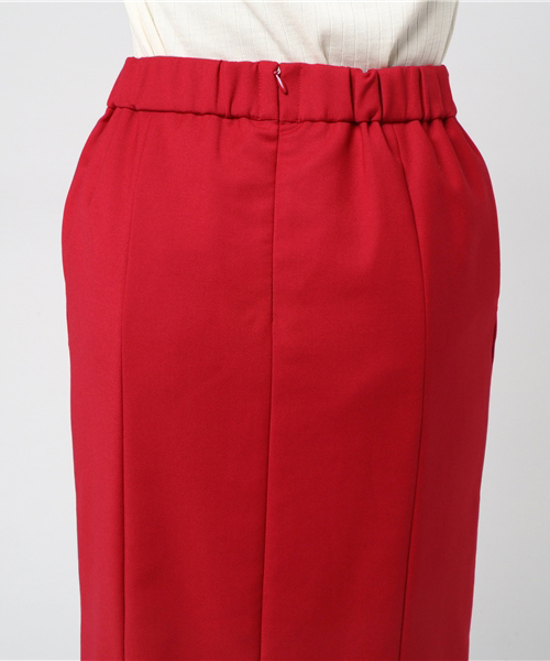 RIVE DROITE（リヴドロワ）の「ダブルクロスロングタイトスカート（スカート・レディース・ブラック/ベージュ/レッド・38/36）」の8枚目の写真