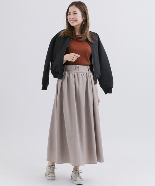 URBAN RESEARCH Sonny Label（アーバンリサーチサニーレーベル）の「ウォッシャブルウールケーブルプルオーバー（ニット/セーター・レディース・イエロー/オレンジ系その他/ブラック/ベージュ/グレー/オフホワイト・36/38）」の11枚目の写真