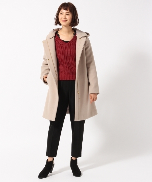 GLOBAL WORK（グローバルワーク）の「1.5ゲージロービングⅤプルオーバー/776607（Tシャツ/カットソー・レディース・オフホワイト/ベージュ/ネイビー/ボルドー・FREE）」の14枚目の写真