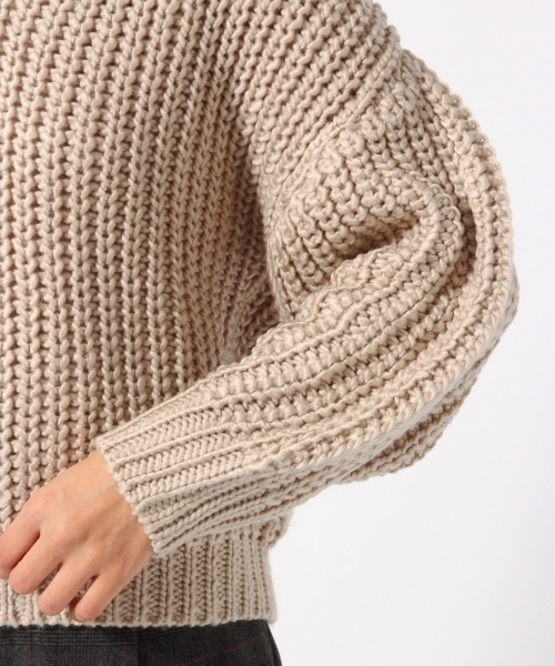 GLOBAL WORK（グローバルワーク）の「1.5ゲージロービングⅤプルオーバー/776607（Tシャツ/カットソー・レディース・オフホワイト/ベージュ/ネイビー/ボルドー・FREE）」の12枚目の写真