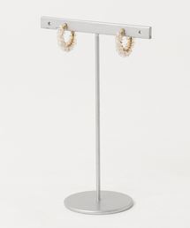 【marinaJEWELRY】宝石質 White Topaz pave earring