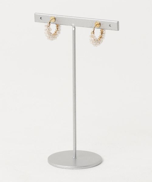 TONE SELECT GOODS（トーンセレクトグッズ）の「【marinaJEWELRY】宝石質 White Topaz pave earring（イヤリング・レディース・その他・FREE）」の2枚目の写真
