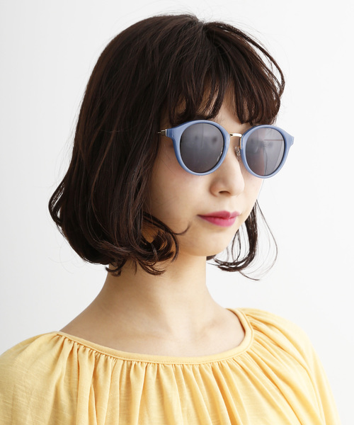 MERLOT（メルロー）の「メタルコンビボストンサングラス501-4372（サングラス・レディース・ブラック/パープル/ピンク/ブルー・FREE）」の19枚目の写真