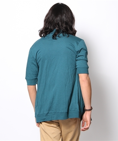 WEGO（ウィゴー）の「WEGO/ドレープロングカーディガン（5）（カーディガン/ボレロ・メンズ・ブラック/ダークグレー/ターコイズブルー/ワイン・MEDIUM/LARGE）」の7枚目の写真