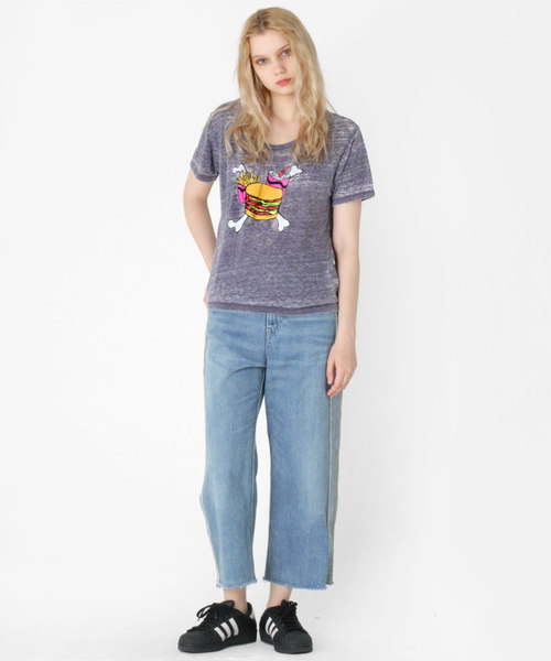 RNA（アールエヌエー）の「M0997 ボーンバーガーオパールウォッシュTシャツ（Tシャツ/カットソー・レディース・ホワイト/パープル/ピンク・MEDIUM）」の20枚目の写真