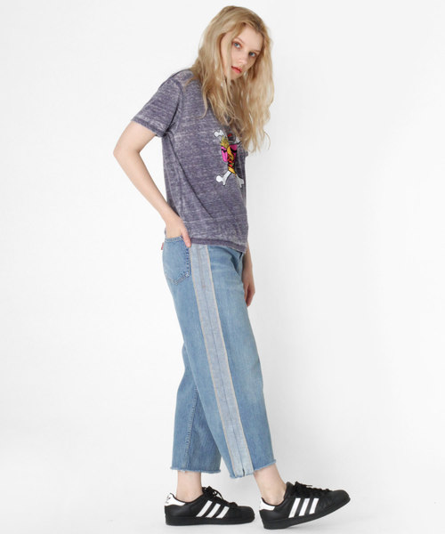 RNA（アールエヌエー）の「M0997 ボーンバーガーオパールウォッシュTシャツ（Tシャツ/カットソー・レディース・ホワイト/パープル/ピンク・MEDIUM）」の21枚目の写真