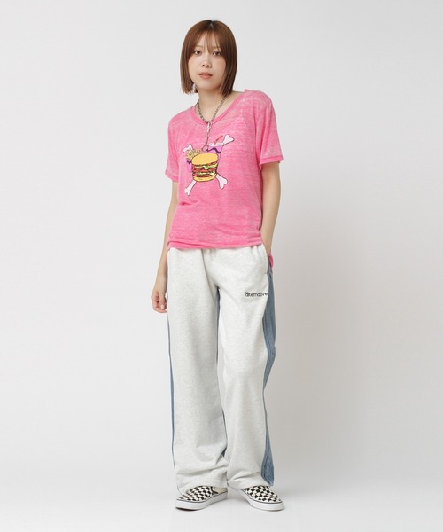 RNA（アールエヌエー）の「M0997 ボーンバーガーオパールウォッシュTシャツ（Tシャツ/カットソー・レディース・ホワイト/パープル/ピンク・MEDIUM）」の7枚目の写真