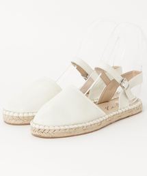 アンクルストラップ付ラウンドトゥジュートソールエスパドリーユサンダル