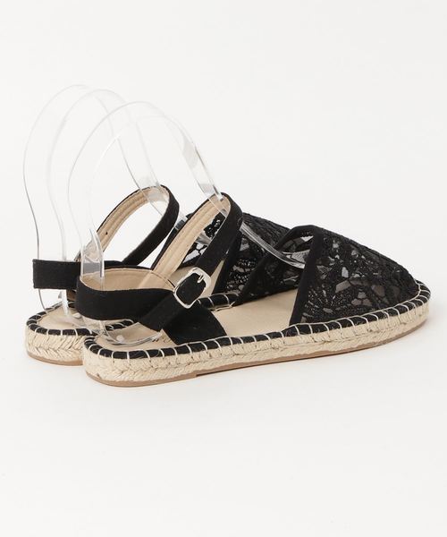 KOBE LETTUCE(コウベレタス)の「アンクルストラップ付ラウンドトゥジュートソールエスパドリーユサンダル(サンダル・レディース・ブラック系その他2/ブラック系その他/ホワイト/レッド/ネイビー/ホワイト系その他・L/LL/M/S)」の7枚目の写真