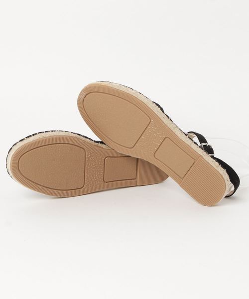 KOBE LETTUCE(コウベレタス)の「アンクルストラップ付ラウンドトゥジュートソールエスパドリーユサンダル(サンダル・レディース・ブラック系その他2/ブラック系その他/ホワイト/レッド/ネイビー/ホワイト系その他・L/LL/M/S)」の8枚目の写真