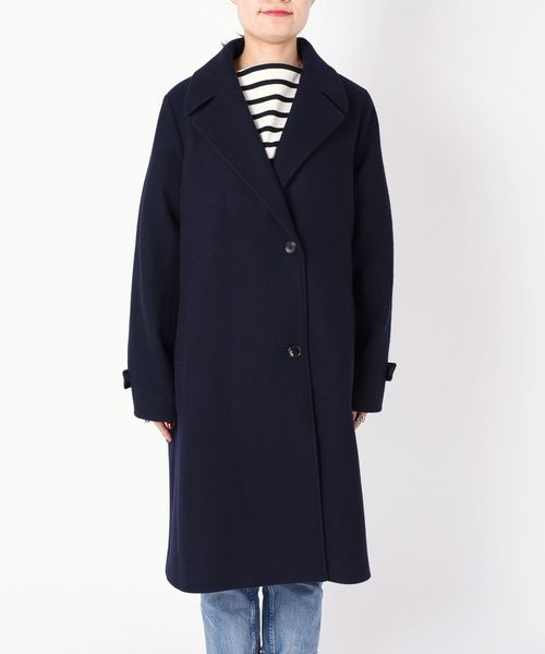 liflattie ships(リフラティ シップス)の「liflattie ships:メルトンシングルコート◇(チェスターコート・レディース・ネイビー/オリーブ/ピンク・SMALL/MEDIUM)」の13枚目の写真