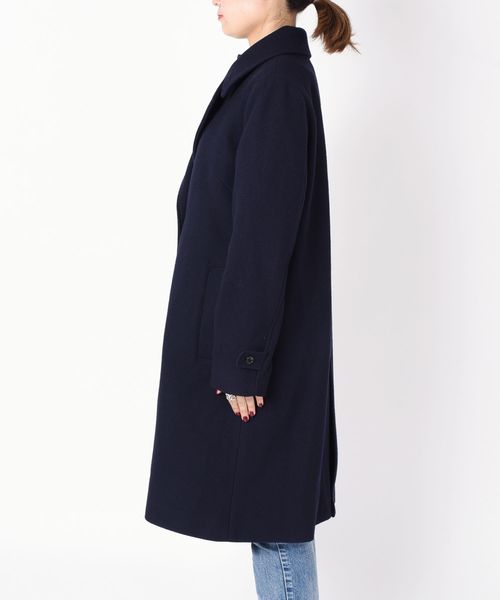 liflattie ships(リフラティ シップス)の「liflattie ships:メルトンシングルコート◇(チェスターコート・レディース・ネイビー/オリーブ/ピンク・SMALL/MEDIUM)」の14枚目の写真