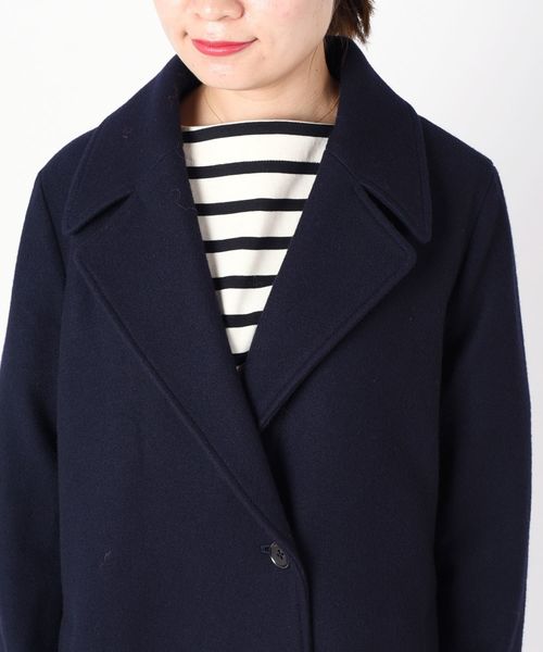 liflattie ships(リフラティ シップス)の「liflattie ships:メルトンシングルコート◇(チェスターコート・レディース・ネイビー/オリーブ/ピンク・SMALL/MEDIUM)」の16枚目の写真