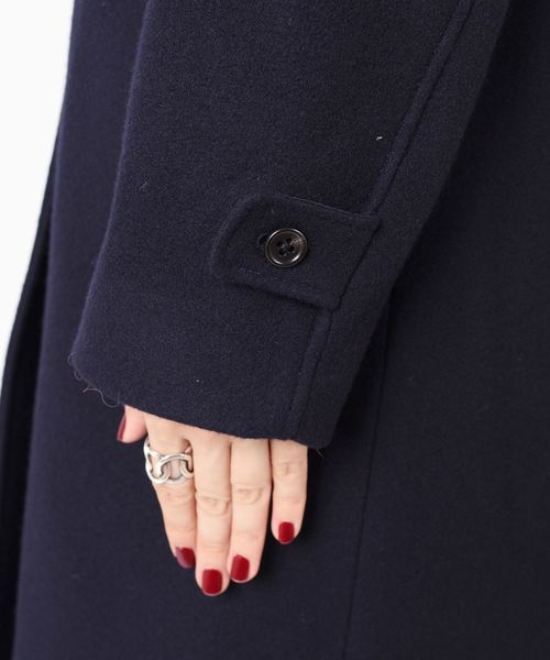 liflattie ships(リフラティ シップス)の「liflattie ships:メルトンシングルコート◇(チェスターコート・レディース・ネイビー/オリーブ/ピンク・SMALL/MEDIUM)」の7枚目の写真