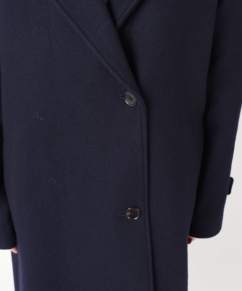 liflattie ships(リフラティ シップス)の「liflattie ships:メルトンシングルコート◇(チェスターコート・レディース・ネイビー/オリーブ/ピンク・SMALL/MEDIUM)」の9枚目の写真