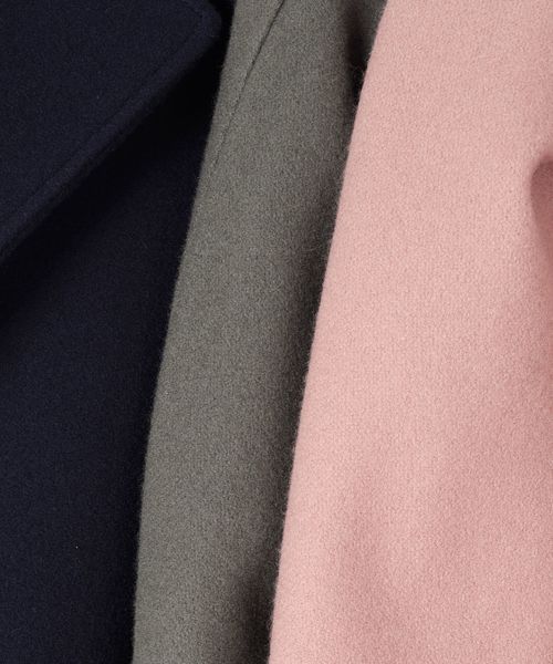 liflattie ships(リフラティ シップス)の「liflattie ships:メルトンシングルコート◇(チェスターコート・レディース・ネイビー/オリーブ/ピンク・SMALL/MEDIUM)」の12枚目の写真