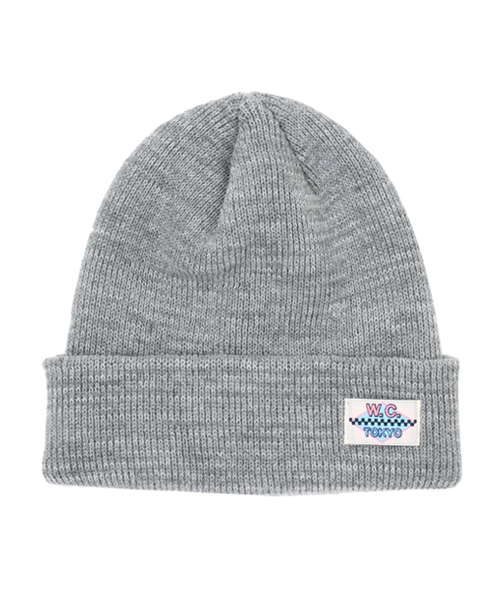 WC(ダブル シー)の「wc/アクリルニットCAP(ニットキャップ/ビーニー・レディース・ホワイト/ブラック/ライトグレー/ブルー/ネイビー/レッド/ワイン/ダークグレー・FREE)」の3枚目の写真