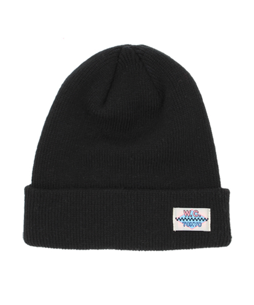 WC(ダブル シー)の「wc/アクリルニットCAP(ニットキャップ/ビーニー・レディース・ホワイト/ブラック/ライトグレー/ブルー/ネイビー/レッド/ワイン/ダークグレー・FREE)」の1枚目の写真