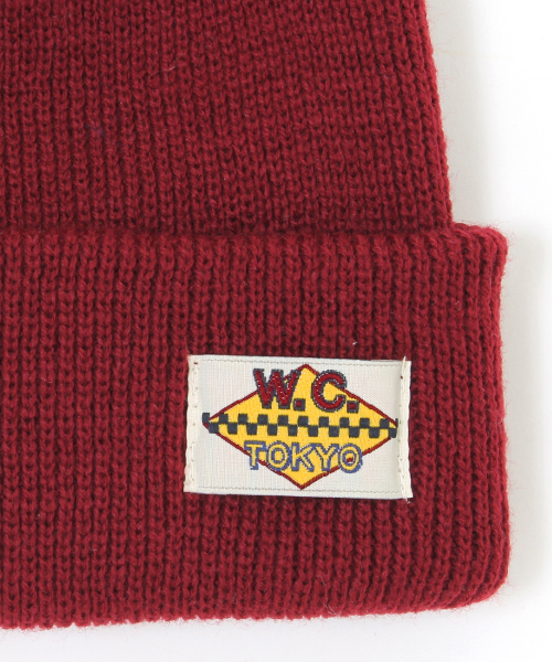 WC(ダブル シー)の「wc/アクリルニットCAP(ニットキャップ/ビーニー・レディース・ホワイト/ブラック/ライトグレー/ブルー/ネイビー/レッド/ワイン/ダークグレー・FREE)」の9枚目の写真