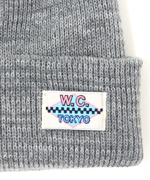 WC(ダブル シー)の「wc/アクリルニットCAP(ニットキャップ/ビーニー・レディース・ホワイト/ブラック/ライトグレー/ブルー/ネイビー/レッド/ワイン/ダークグレー・FREE)」の10枚目の写真