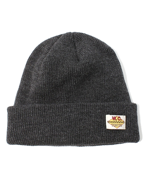 WC(ダブル シー)の「wc/アクリルニットCAP(ニットキャップ/ビーニー・レディース・ホワイト/ブラック/ライトグレー/ブルー/ネイビー/レッド/ワイン/ダークグレー・FREE)」の4枚目の写真