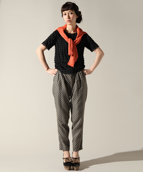 CORTES WORKS（コルテスワークス）の「【NET販売限定】ドット サロペット パンツ（サロペット/オーバーオール・レディース・グレー/ブラウン・36/38）」の15枚目の写真