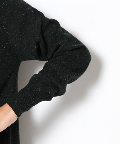 coen（コーエン）の「ウール混カラーネップニットワンピース（ワンピース・レディース・ライトグレー/ワインレッド/ダークグリーン・フリー）」の9枚目の写真