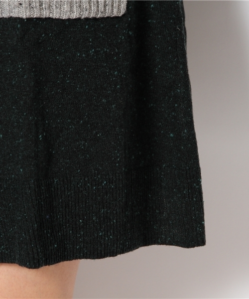 coen（コーエン）の「ウール混カラーネップニットワンピース（ワンピース・レディース・ライトグレー/ワインレッド/ダークグリーン・フリー）」の11枚目の写真