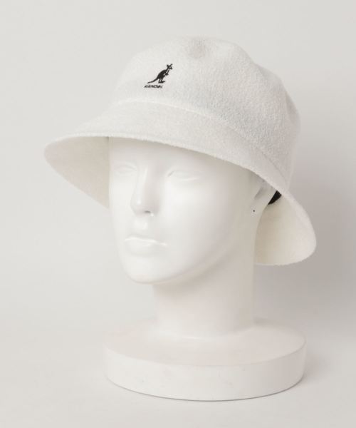 KANGOL（カンゴール）の「KANGOL バミューダバケットハット（ハット・レディース・ホワイト/ブラック・M/L）」の6枚目の写真