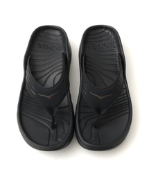 HOKA ORA RECOVERY FLIP (Black/Dark Gull Gray)