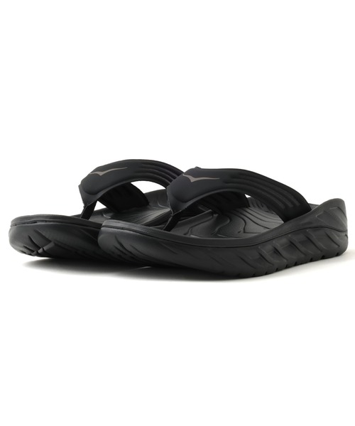 HOKA(ホカ)の「HOKA ORA RECOVERY FLIP (Black/Dark Gull Gray)(サンダル・メンズ・ブラック・26.0cm/27.0cm/28.0cm/29.0cm/25.0cm)」の3枚目の写真