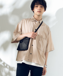 WEGO | WEGO/配色ステッチBIG5分袖シャツ(シャツ/ブラウス)