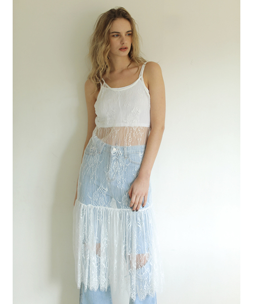 AMAIL（アマイル）の「Elegance lace dress（ワンピース・レディース・ホワイト/ブラック・FREE）」の14枚目の写真