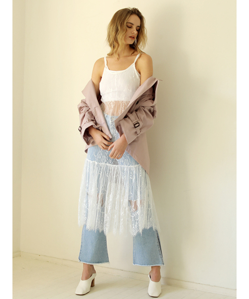 AMAIL（アマイル）の「Elegance lace dress（ワンピース・レディース・ホワイト/ブラック・FREE）」の12枚目の写真