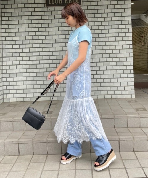 AMAIL（アマイル）の「Elegance lace dress（ワンピース・レディース・ホワイト/ブラック・FREE）」の4枚目の写真