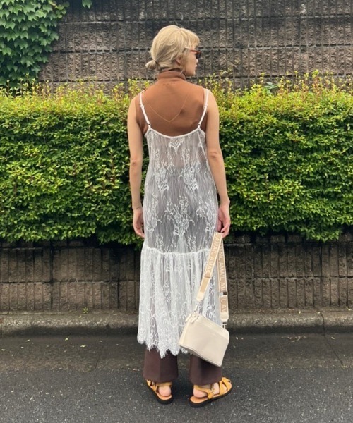 AMAIL（アマイル）の「Elegance lace dress（ワンピース・レディース・ホワイト/ブラック・FREE）」の8枚目の写真