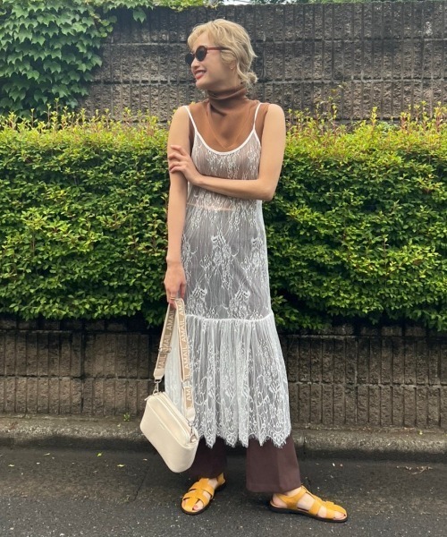 AMAIL（アマイル）の「Elegance lace dress（ワンピース・レディース・ホワイト/ブラック・FREE）」の9枚目の写真