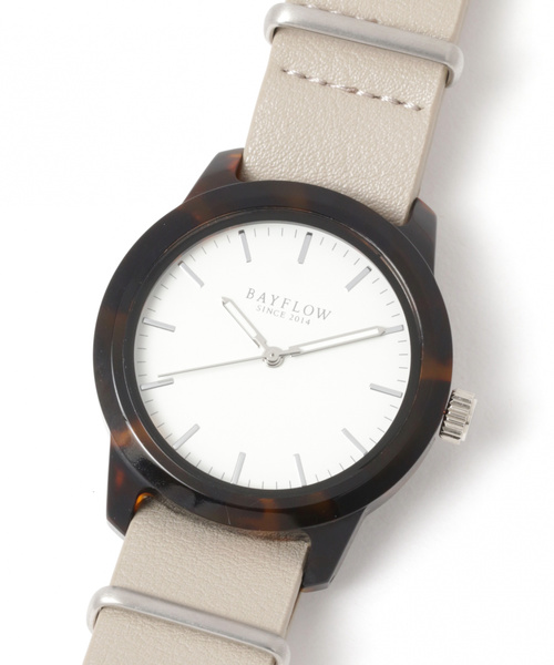 BAYFLOW(ベイフロー)の「マーブルウォッチ(アナログ腕時計・レディース・ライトグレー/ブラック/グレー/シルバーグレー・FREE)」の6枚目の写真